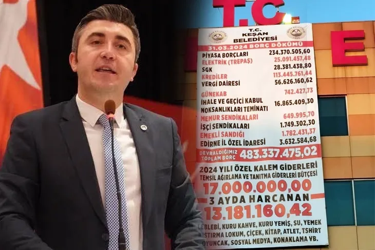 Edirne Keşan’da CHP’den AK Parti’ye borç listeli yanıt